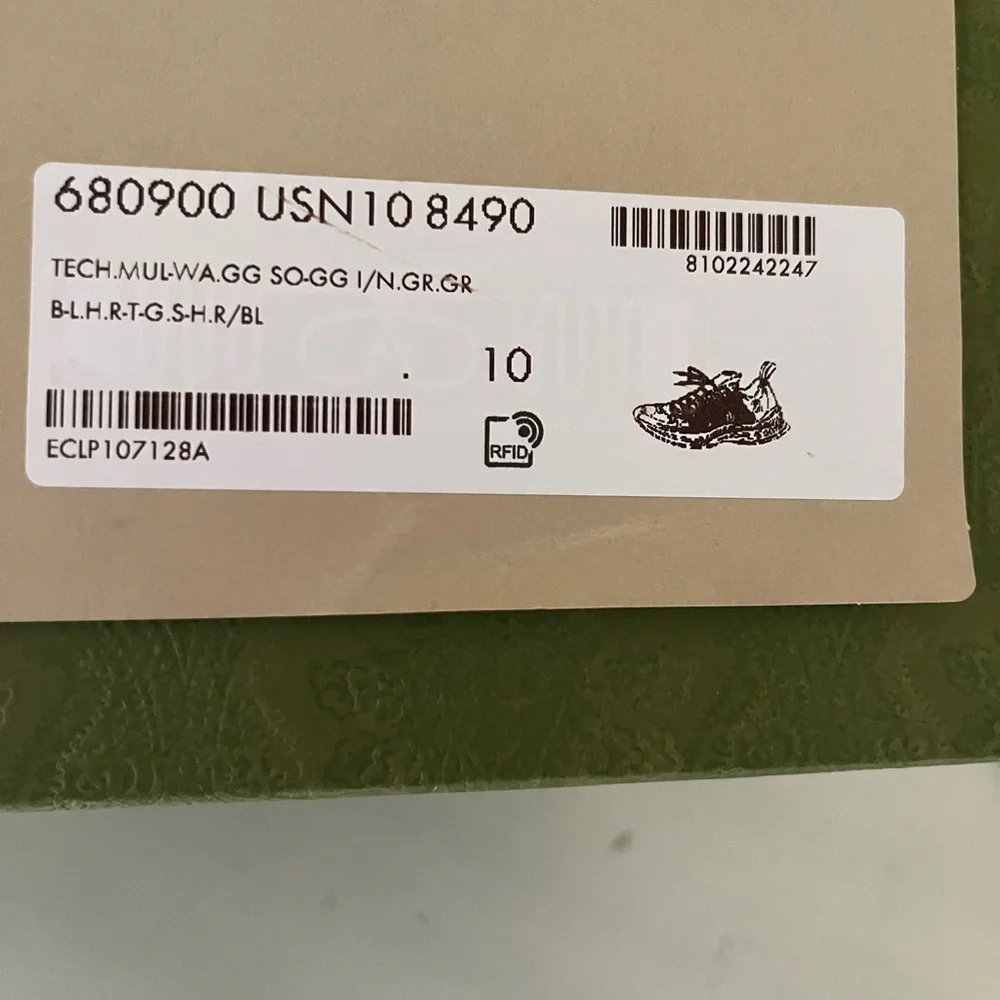 NIB Gucci Run G Logo GG Technical Knit Run  Red /Bback Sz 10G / US 10.5 $920 - Picture 14 of 14